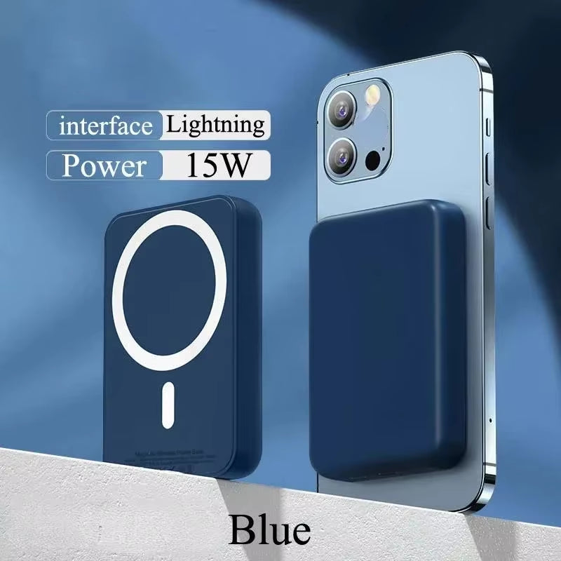 New Magnetic Power Bank 50000Mah Large Capacity Wireless External Battery Magsafe Portable Charger for Iphone 14 13 12 Series