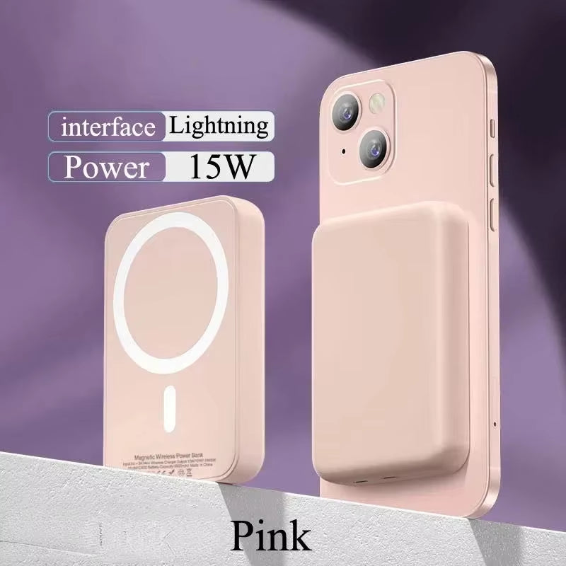 New Magnetic Power Bank 50000Mah Large Capacity Wireless External Battery Magsafe Portable Charger for Iphone 14 13 12 Series