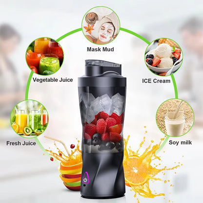 Portable 2024 New Multifunctional Kitchen Juicer Juice Cup Blending Cup Travel Cup Waterproof USB Shaker Cup Electric Juice Cup